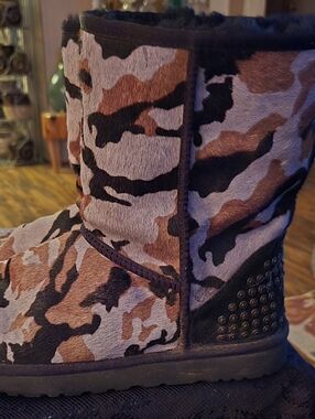 UGG Black Treaded Sole Boots